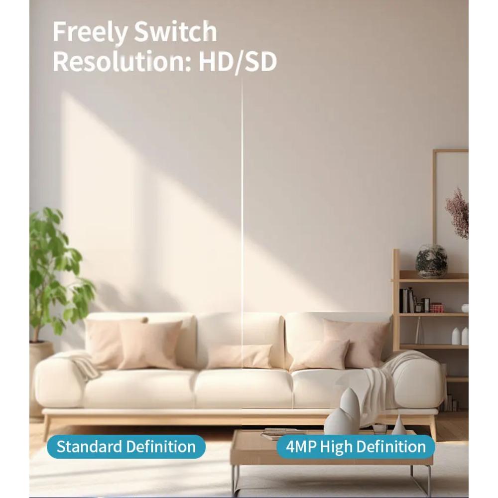 Tuya Wifi Внутренняя 5MP Вызов одним нажатием Радионяня Двусторонняя связь Безопасность IP Камера Видеонаблюдение Беспроводная 4X Zoom Камера