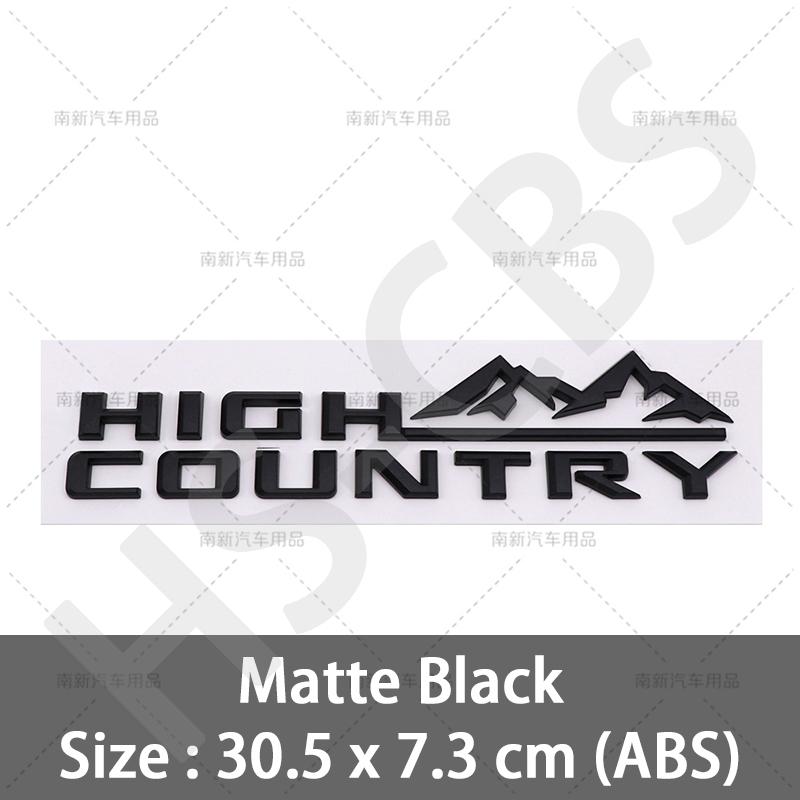 ABS High Country Emblem Rear Trunk Logo High Country Badge Auto Body Decal Car Fender Stickers Styling Accessories