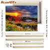Painting By Numbers Kits For Adults Garden Landscape Picture DIY Frame 40x50cm Home Decoration Artworks