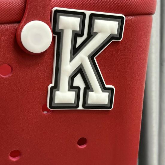 Сумка-подвеска с буквами для сумки Bogg, многоразовая сумка-крокодил, подвеска с алфавитом, обувь из крокодила, украшения, аксессуары, пляжная сумка, сумка, подвеска с буквой