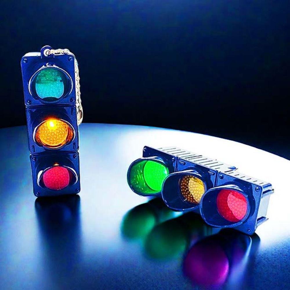 Пластиковый светофор брелок сумка подвеска 3D брелок смешной сигнальный фонарь подвеска студент