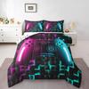 Kawaii Bedding Set Twin,2 Piece Star Moon Galaxy Comforter Set for Boys,Aesthetic Bed Set Star Space Down Comforter,Soft Reversible Starry S
