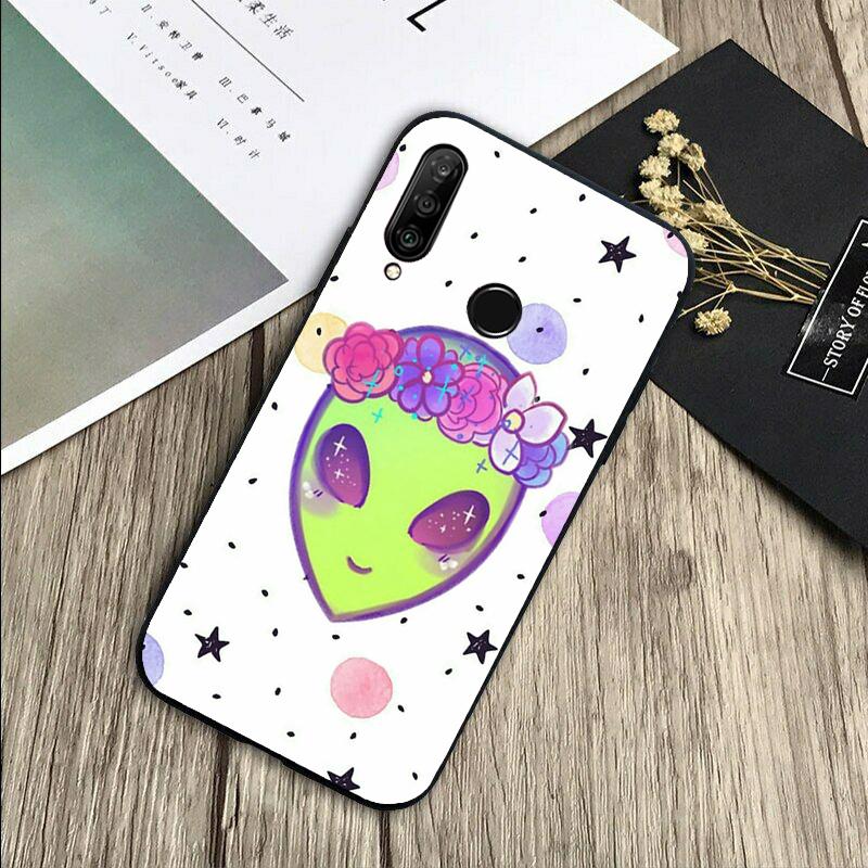 Alien Kawaii Art For Huawei Nova Y72 Y73 Y90 Y70 Y60 Y91 Y61 12s 12i 11i 8i 9 10 SE P40 Lite P60 P30 Pro Case