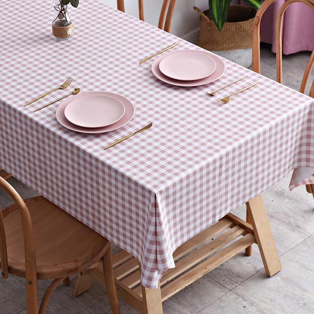 Rectangular Plastic Tablecloth Pvc Waterproof Antifouling Cover Outdoor Dining Table Cloth