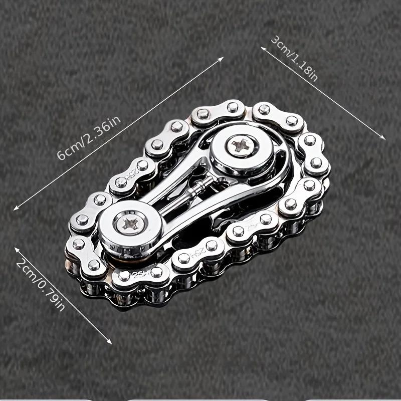 Sprockets Flywheel Fingertip Gyro Fidget Spinner Antistress Anxiety Metal Bike Chains EDC Spinner Fidget Toys For Adult