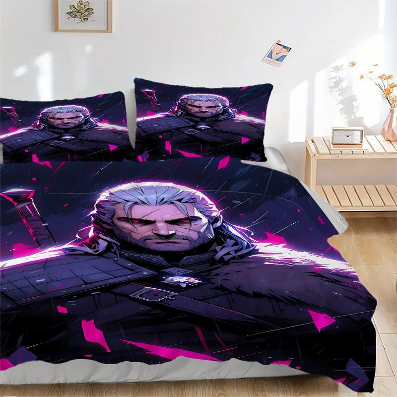 3pcs Witcher Bedding Set. Soft and Comfortable with No Core Included (1x Duvet Cover + 2x Pillow Covers) yy251010158