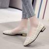 Shoes for Women 2024 Spring Concise Pointed Toe Low Heel Women's Casual Shoes Shallow Slip On Ladies Single Shoes Female Loafers