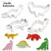 4Pcs/set Dinosaurs Shaped Cookie Cutters Fondant Cookie Biscuit Mold Cake Decorating Baking Tool
