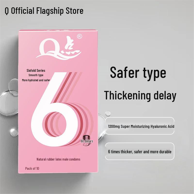 Q Point 369 Large Particle Thickened Desensitizing Condoms - Long-Lasting Delay for Men’s Safety by John Super Bird