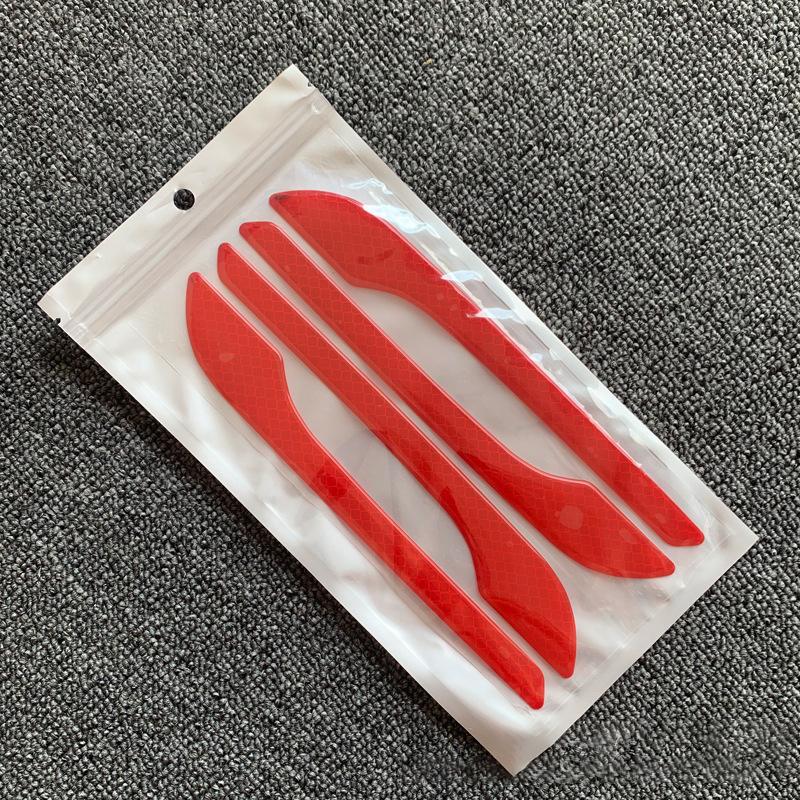 4 шт. защитная пленка для дверной ручки Tesla Model Y 3 из АБС-материала с карбоновым покрытием, цветная крышка дверной ручки, модель Y 3, аксессуары