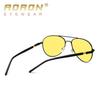 aoron Men Fashion Polarized Sunglasses Anti Glare Night Driving Glasses