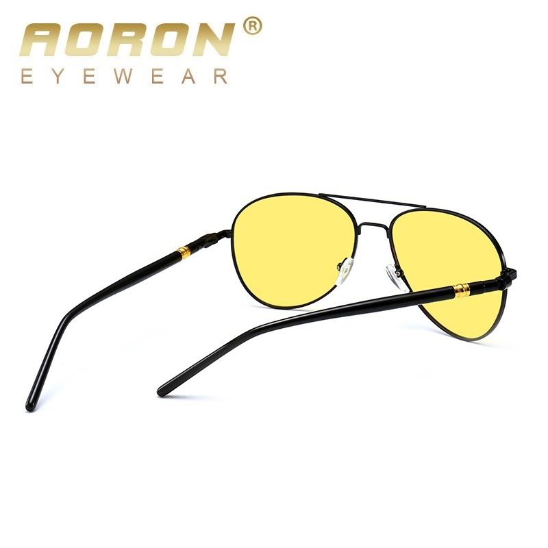 aoron Men Fashion Polarized Sunglasses Anti Glare Night Driving Glasses