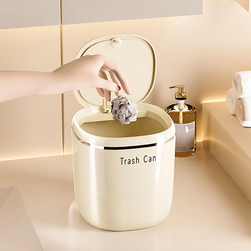 Мини-пресс Мусорное ведро Настольная корзина для мусора Домашний стол Пластиковые мусорные баки Офисные принадлежности Мусорные баки Коробка для всякой всячины