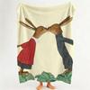 Illustrator W Wolf E Erlbruch Throw Flannel Throw Blanket Suitable for Sofa Living Room Bedroom