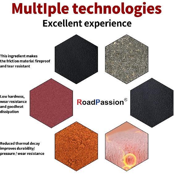 Road Passion FA270 Rear Brake Pads for POLARIS ATV Trail Blazer 250 400(1999-2004)/Trail Boss 325 330(2000-2004)/Xplorer 250 400 4x4(1999-2005)