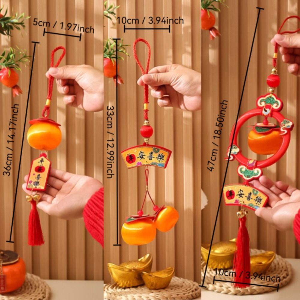 2025 Lunar New Year Lucky Hanging Ornaments Chinese Style Good Fortune Pendants