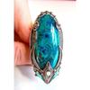 Retro Ethnic Turquoise Ring, Creative European and American Women's Jewelry
