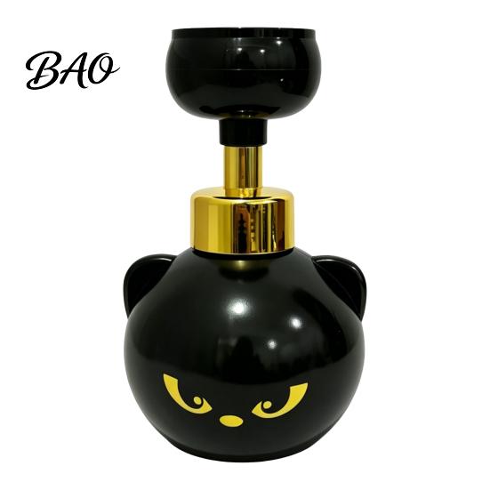 Pet Owner Home Decor Cute Cat Paw Foam Soap Dispenser, Refillable Foaming Hand Pump Gift for Lovers Bottle Bathroom Countertop, Reusable Container
