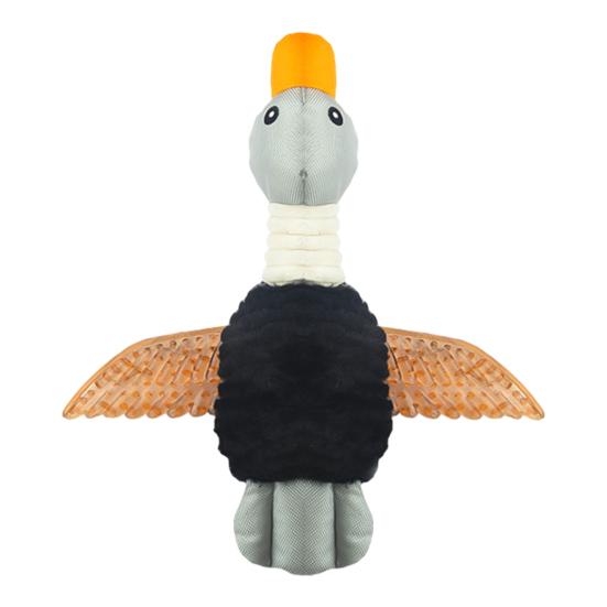 Игрушка для собаки Дикий гусь Неразрушимая плюшевая игрушка Снятие тревоги Пищащая утка Игрушка для щенка для жевания для маленьких средних больших собак Интерактивная тренировка