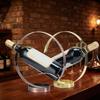 Freestanding Iron Round Wine Rack Single Red Wine Display Rack Modern Wine Bottle Rack  Restaurant