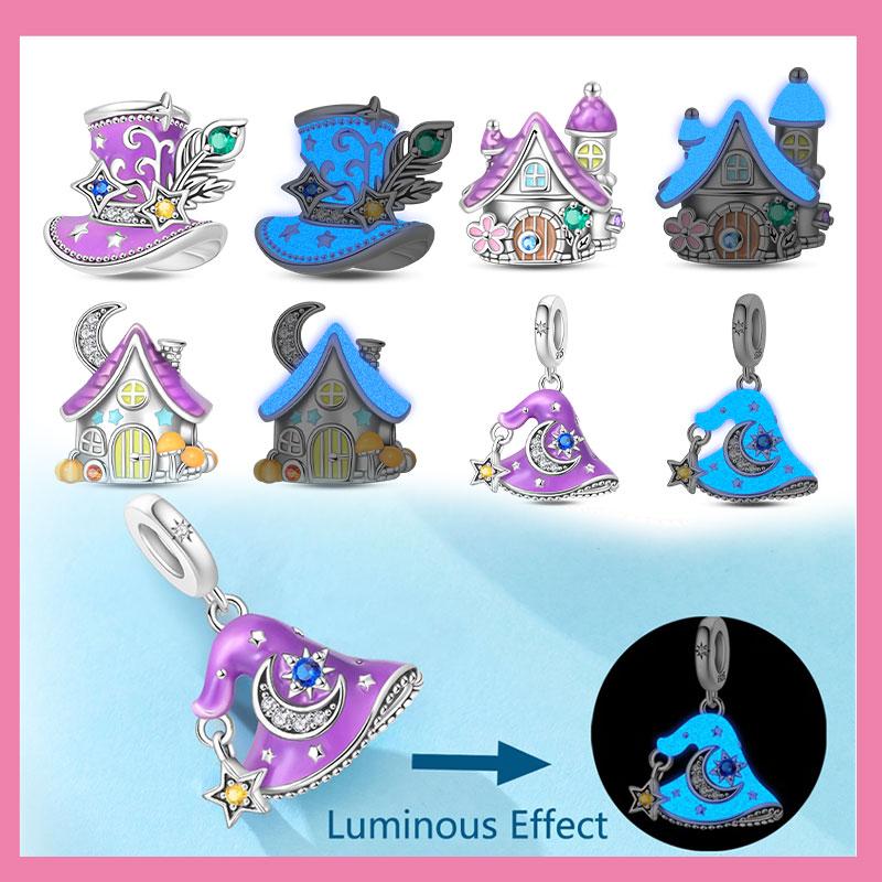 Медные Шармы Разноцветная Фэнтези Магия Академия Шляпа Ведьмы Бусины Подвеска Подходят для Оригинального Браслета DIY Ювелирные Изделия для Женщин