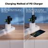 Тестер 2-в-1 USB C Измеритель тока ЖК-цифровой мультиметр Измеритель мощности тока Мощность Емкость Детектор рабочего времени(Пакет с адаптером OTG)