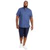 Duke Mens D555 Hackford Surfboard Button-Down Kingsize Short-Sleeved Shirt