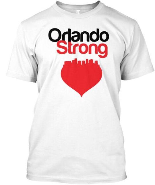 Футболка Orlando Strong Pulse Heart More Love Less Hate Сделано в США Размеры от S до 5XL