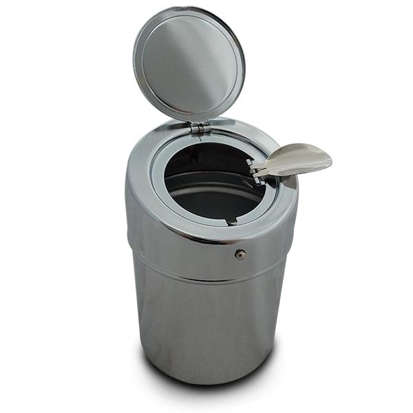Chrome Portable Ashtray Pocket Ashtray