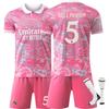 25-26 Real Madrid dragon pattern pink Football Jersey for Kids and Adults BELLINGHAM #5