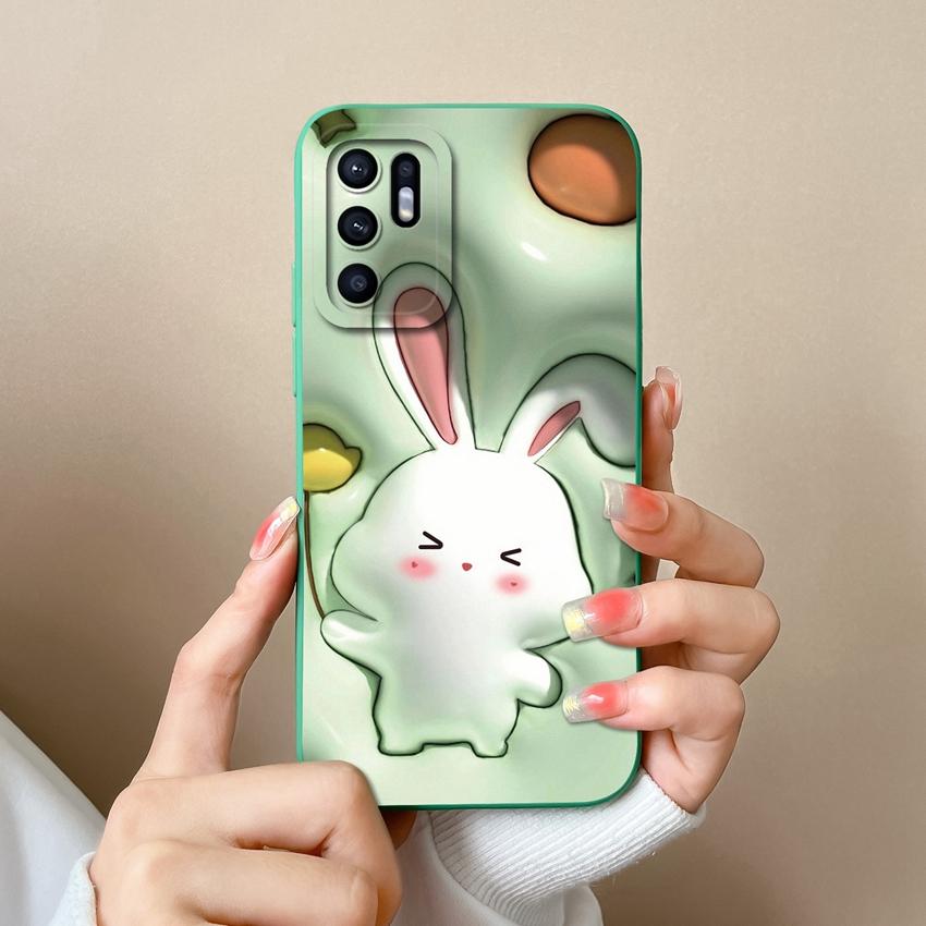 Для Oppo Reno6 7 8 10 Pro Lite 6z 7z 8z Чехол для телефона Модный узор «Масляная живопись Черный кот» Мягкий чехол Защитная пленка для экрана Противоскользящая накладка Для чехла Oppo