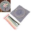 Printed Pattern Flower Embroidery Kit Color Thread Set DIY Embroidery Kit  For Adults