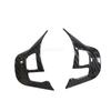 Carbon Fiber Steering Wheel Button Covers Trim Car Interior Stickers Emblem for Peugeot 2008 208 Accessories 2014 -