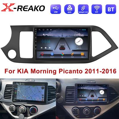 2 Din Android 12 Car Radio Carplay для KIA PICANTO Morning 2 2011 2012 2013 2014 2015 2016 Мультимедийный проигрыватель Навигация DVD Голова