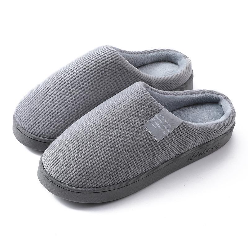 Autumn/Winter Indoor Outdoor Furry Cotton Slippers for Men & Women