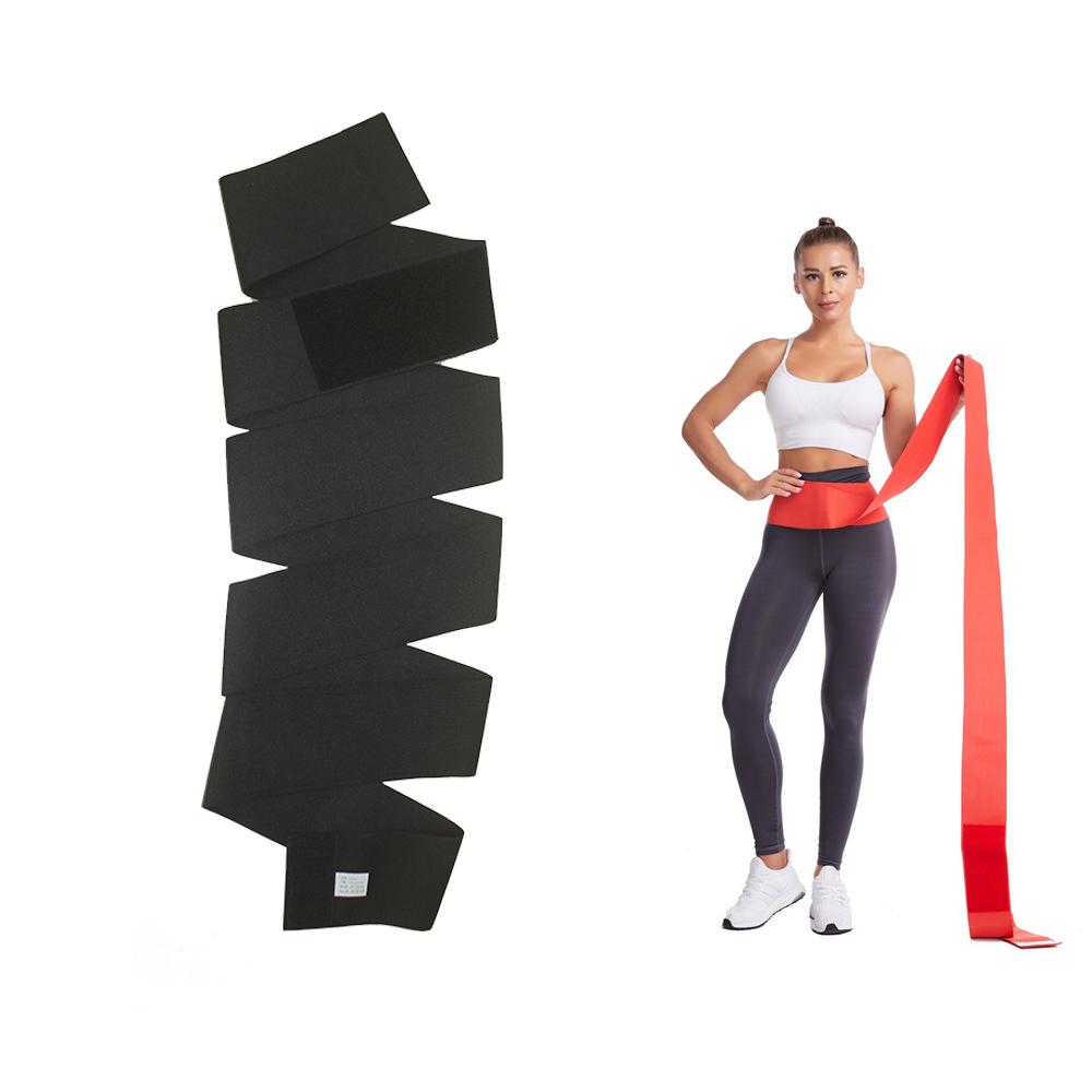 QIYU Bandage Wrap Tummy Slimming Body Shaper Waist Trimmer Trainer with Latex Polyester Material for Stomach Workout Custom Logo