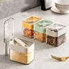 Пылезащитная банка для приправ, влагостойкий контейнер для сахара и соли, стеклянная коробка для приправ, кухонная