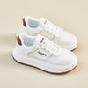 Fashion Women's White Sneakers Autumn New Mesh Breathable Height Increase Casual Shoes Comfortable Fashion Cross Tied Non Slip Flats