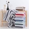 Coral Fleece Towel Set Striped Absorbent Bath Towel Lint Free Fade Resistant Towel
