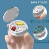Small Size Pill Box 3 Compartment Pill Organizer Cute Pill Case  For Purse Pocket