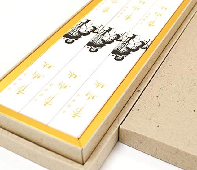 Gyokushodo Modern Buddhist Altar Accessories, Kojurin Incense, 6 Short Boxes In a Japanese-Style Paper Box, 4976239264017