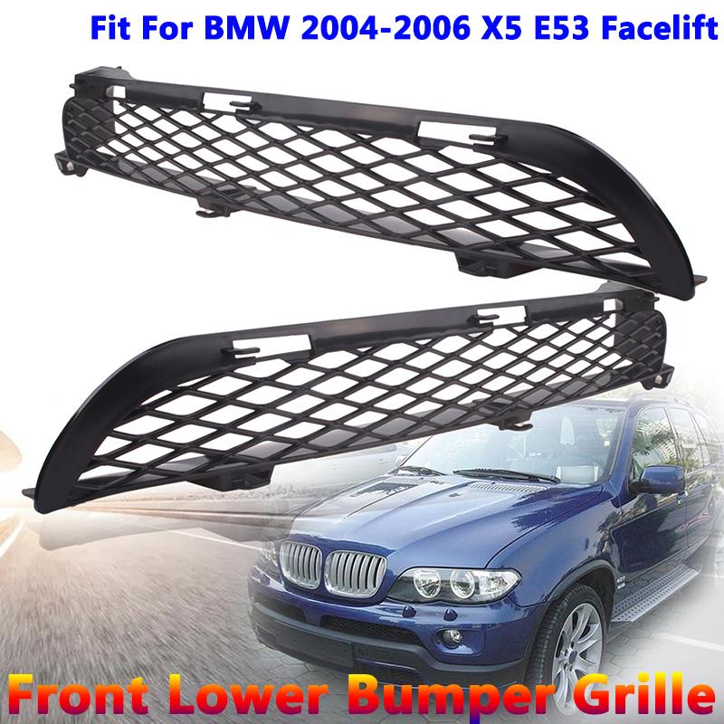 Front Lower Bumper Grille Inlet Grill Replacement Fit For BMW 2004-2006 X5 E53 Facelift Car Accessories 51117116397 51117116398