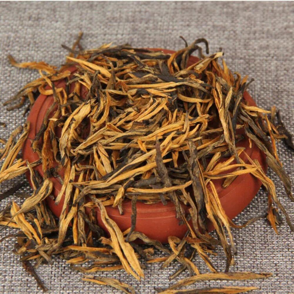 2023 Новый черный чай Дяньхун Bud Need Gold Grade Gold Dianhong Single Bud Tea250g