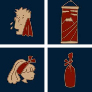 Todaya Shoten Niwa-zome Tenugui (Cat) 343