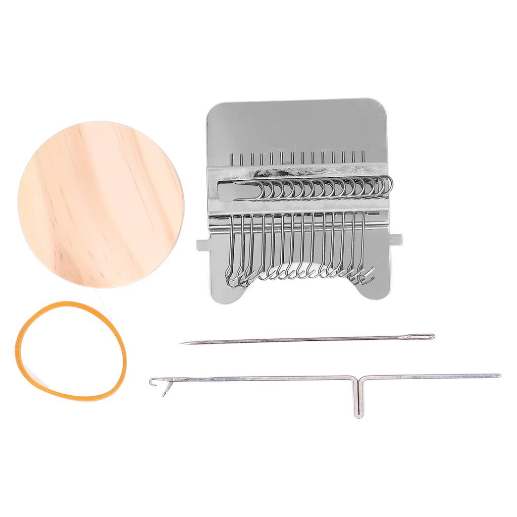 Мини Штопальная Машина Сделай Сам Портативный Штопальный Станок Вязальная Машина Инструмент для Ткачества для Домашнего Хозяйства 14 Крючков