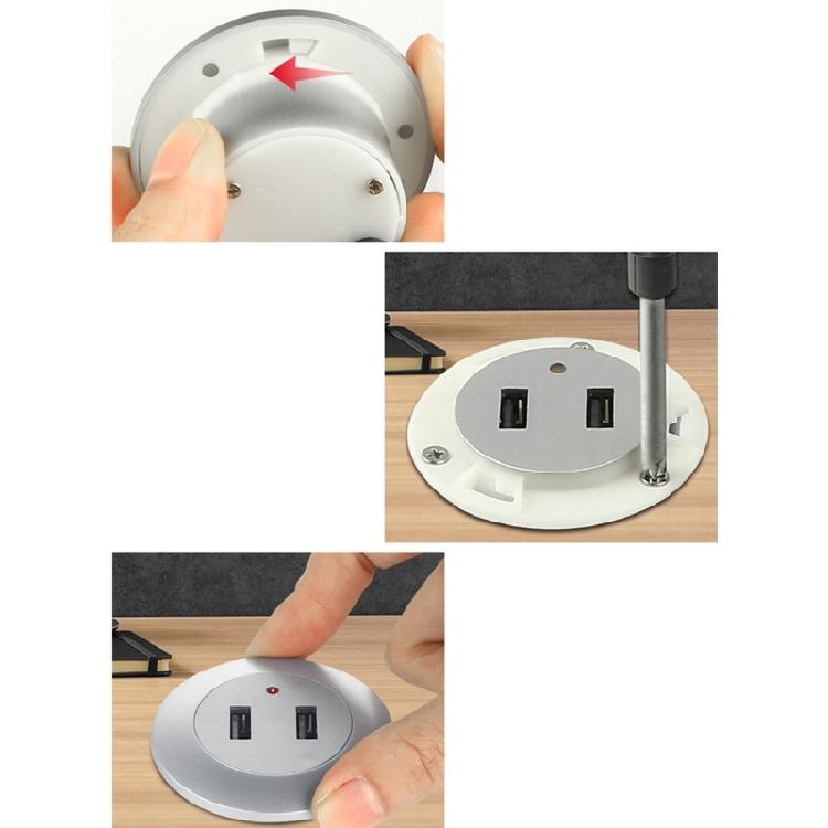Встраиваемый настольный USB-зарядный удлинитель Кабель для зарядки телефона Стол Диван Скрытый Разъем-соединитель