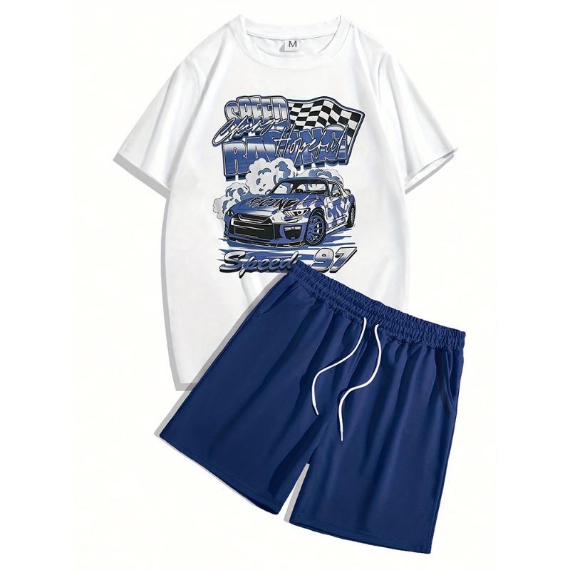 Мужской повседневный комплект одежды, желтая футболка с принтом утки и пляжные шорты, летние уличные модные спортивные шорты с короткими рукавами