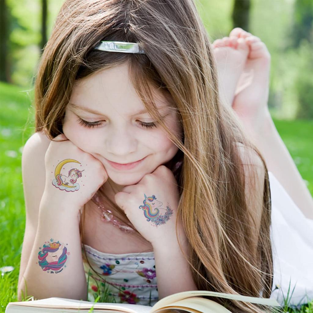 ANIUVOT 24 шт. наклейки-татуировки единорог маленькие дети временные детские поощрительные наклейки наклейки на тело аксессуары для косплея на день рождения Рождество