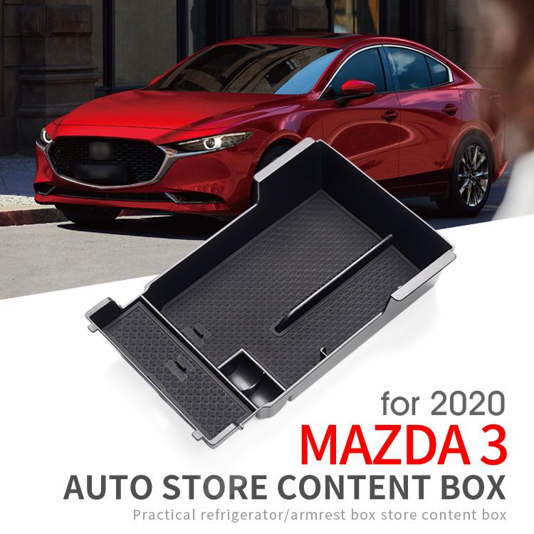 Для Mazda3 Mazda 3 2019 2020 2025 Центральный ящик для хранения вещей Подлокотник Подставка для автомобиля Аксессуары