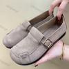 Женские лоферы 2025 весна осень мягкая подошва модный ремешок с пряжкой удобная повседневная обувь винтажная роскошная нескользящая повседневная обувь